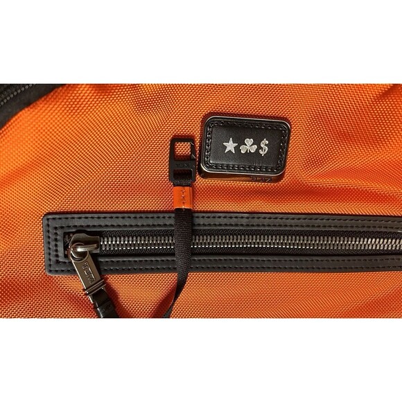 Tumi Alpha Bravo Essential Backpack Orange Travel Essential Business Work - Picture 14 of 16